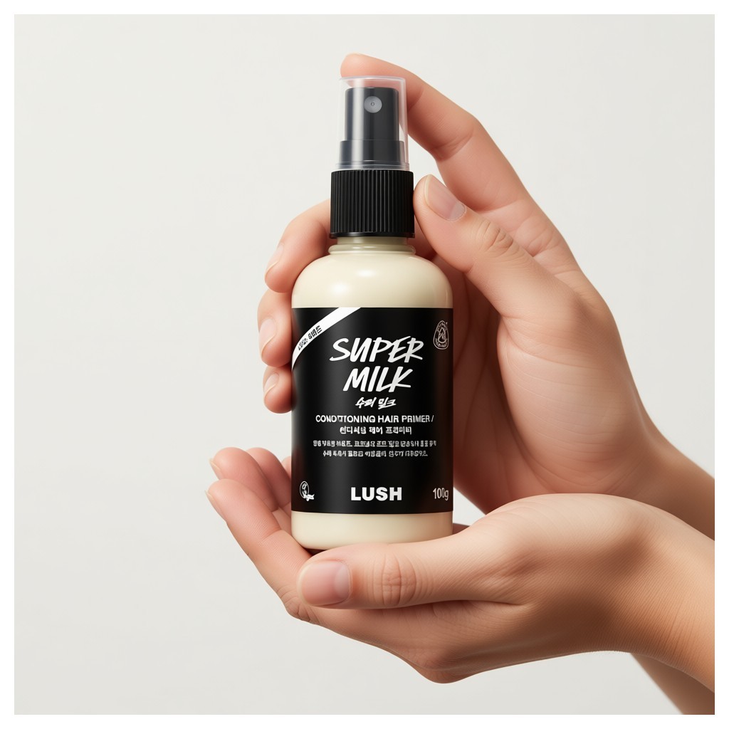 [lush] Super Milk Conditioning Hair Primer, 100g, 1pc / Korean Hair Primer / Lightweight Conditionin