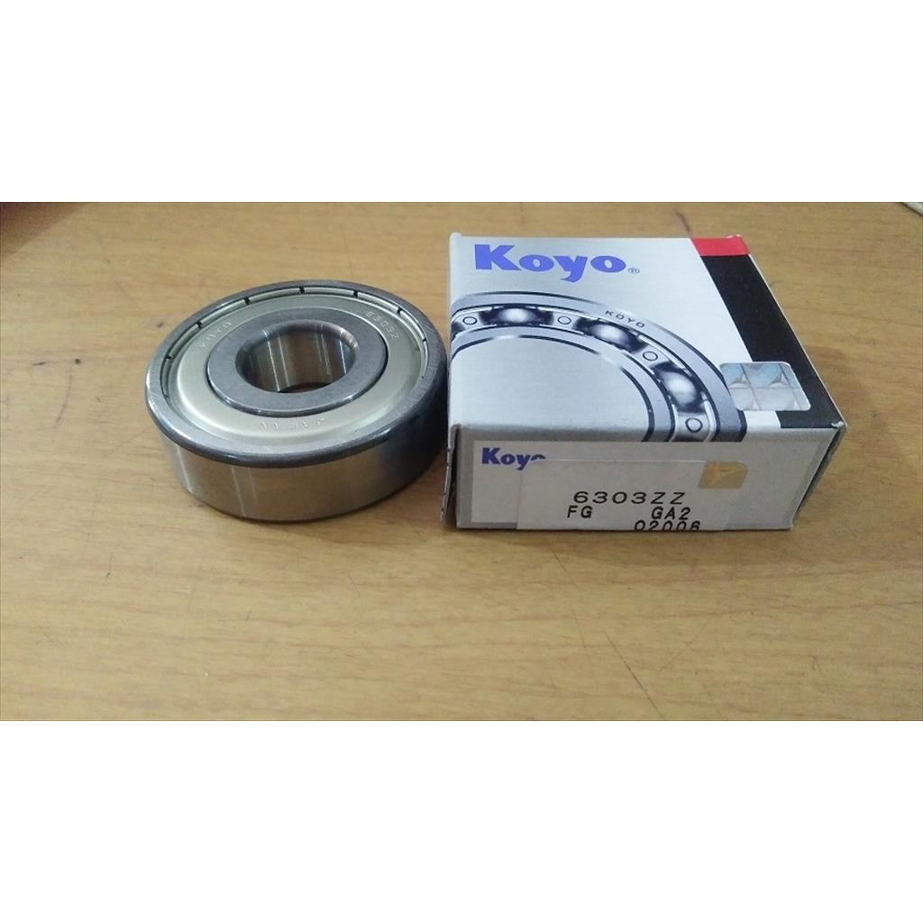 แบริ่ง Laher 6303 ZZ C3 ฝาเหล็ก Koyo ของแท้จากญี่ปุ่น