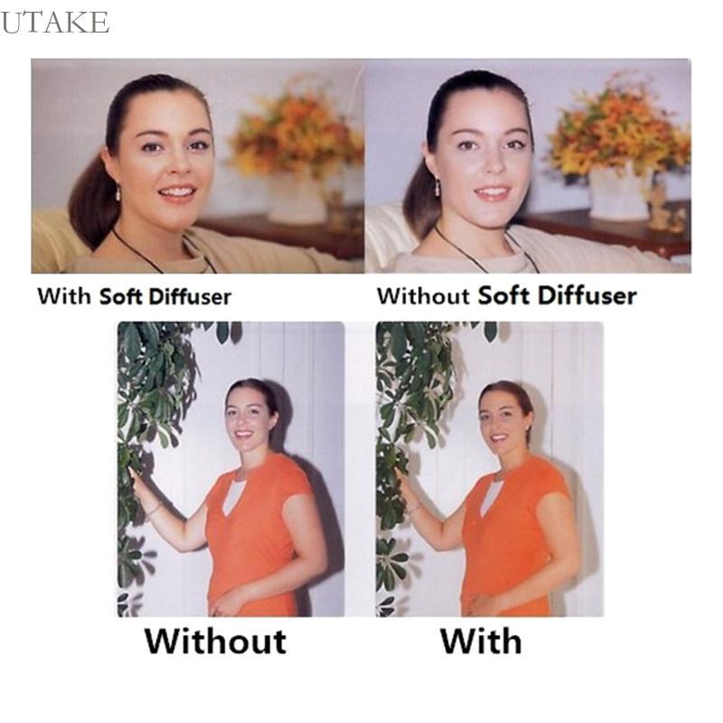 Utake Flash Diffuser Bounce Cover Photo Softbox สําหรับ 580EX II Yongnuo YN565 YN560 560II