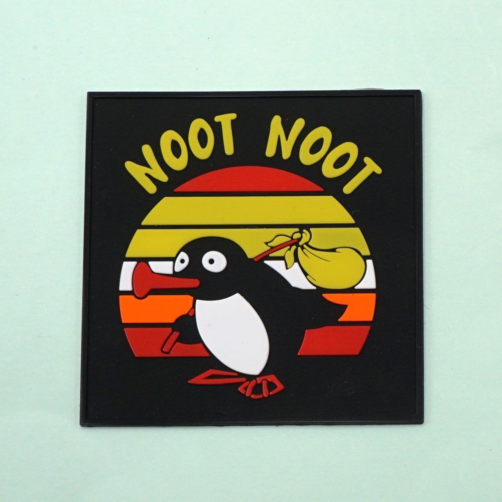 [แพทช์ Velcro ที่กําหนดเอง] AE.การ์ตูนแอนิเมชั่นทรัมเป็ตนกเพนกวินน้อย NOT 3D Velcro Patch /ป้าย/ปลอก