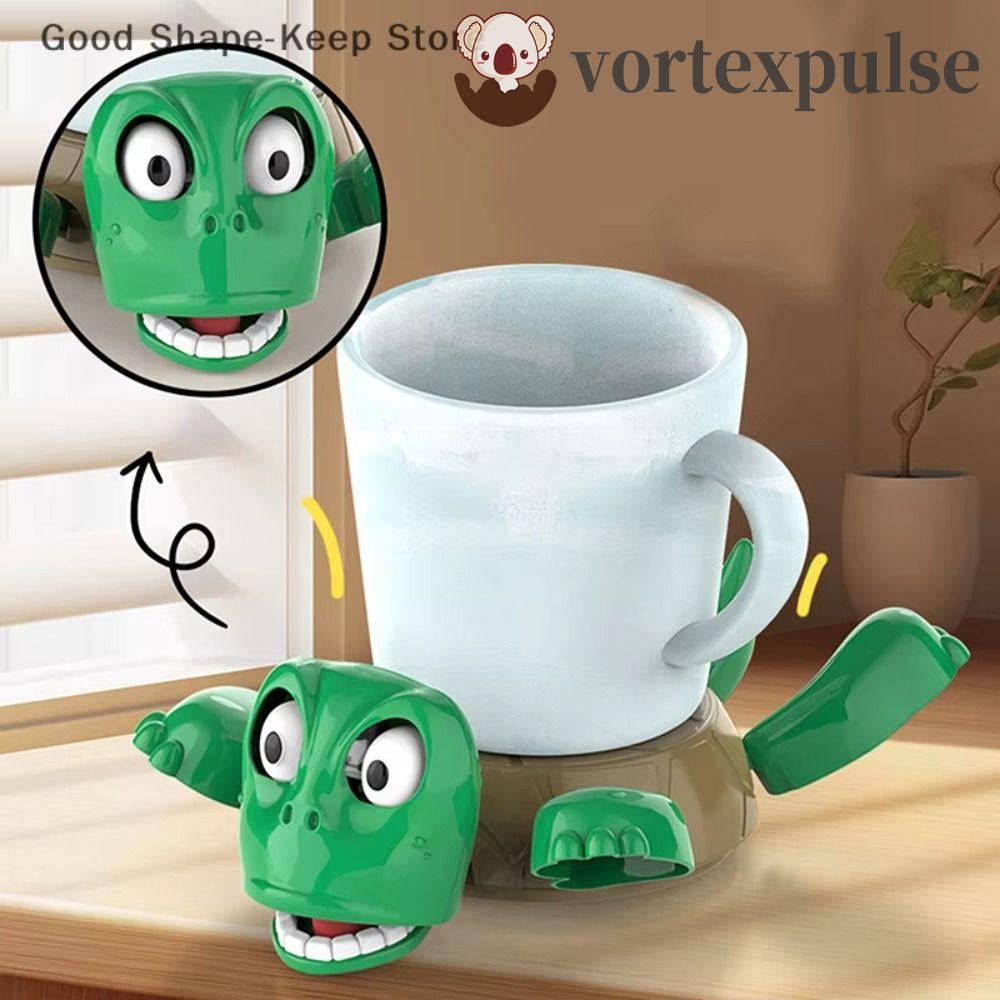 VORTEXPULSE Panicked Turtle Coaster, Frightened Turtle ABS Turtle Cup Pad Quirky ของเล่น, Creative A