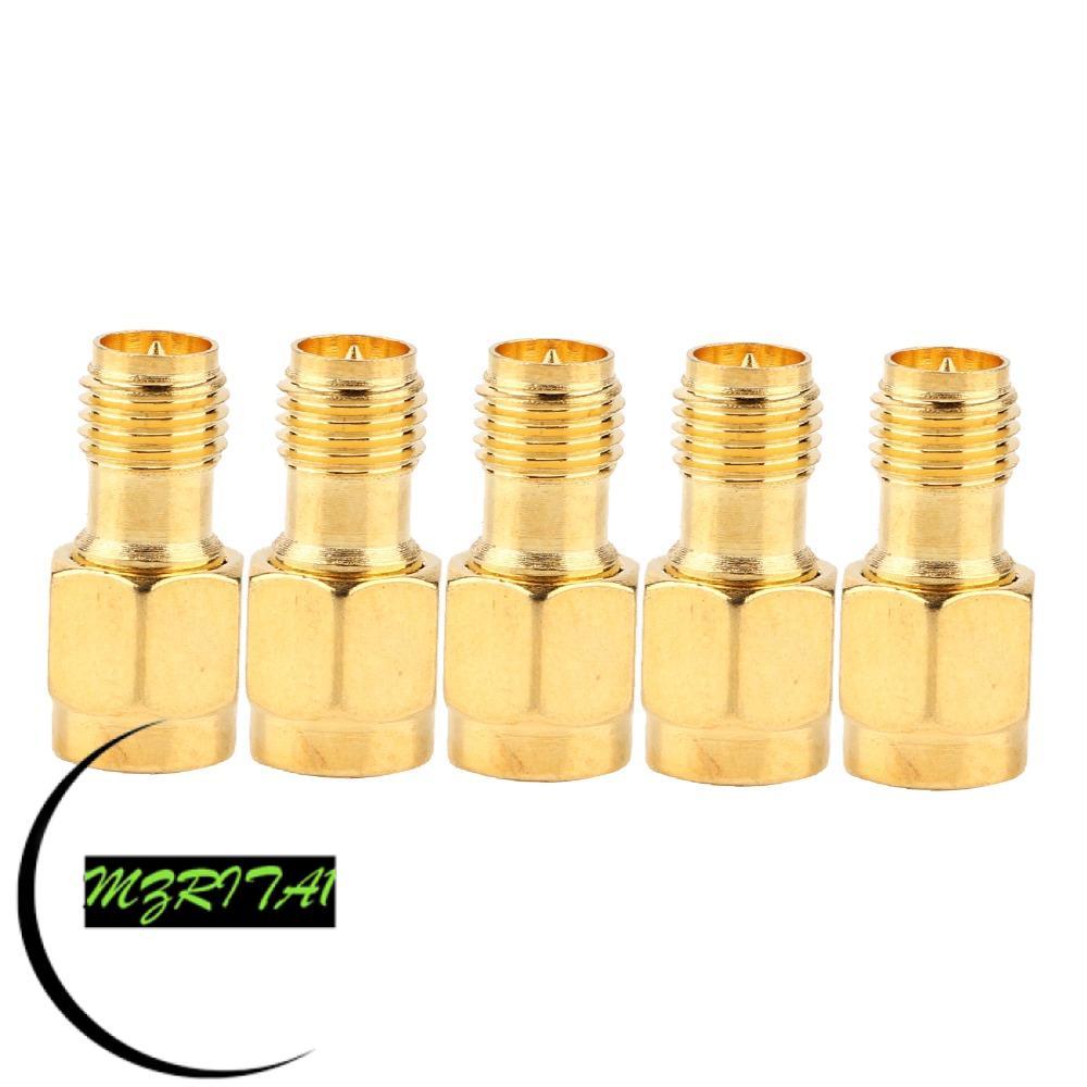 MARITA1 5PCS SMA ชายกับ SMA หญิง Coaxial Connector, อะแดปเตอร์ทองชุด SMA Connector, ทนทาน Low Loss C