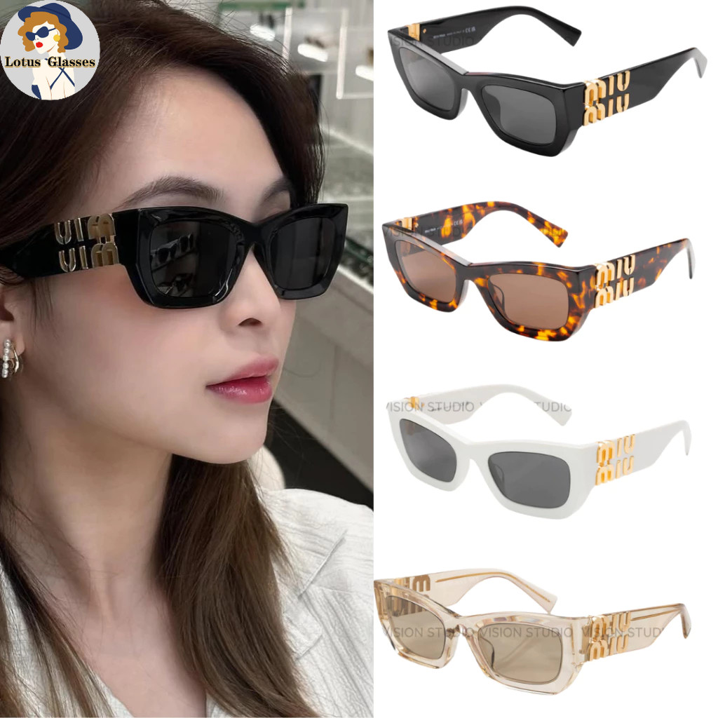 🍀แว่นกันแดด Miu Miu รุ่น MU09WS รวมสี ใหม่ ของแท้100% รับประกัน 2 ปีเต็ม พร้อมอุปกรณ์ครบ