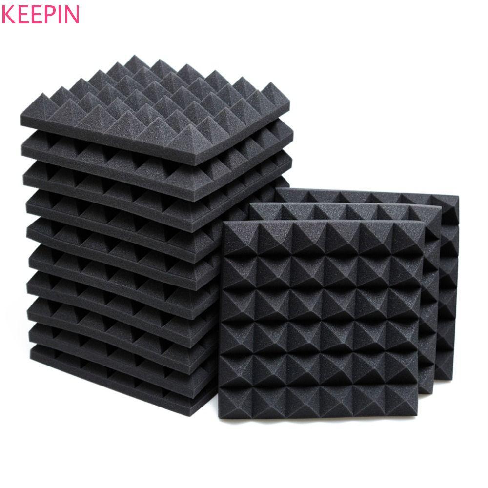 KEEPIN เสียง-ดูดซับโฟม Sound Proof Padding 300x300x50 มม.1PC Flame-retardant High-density Noiseio SoundProofing เสียง Treatment แผงฉนวน
