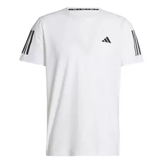 adidas วิ่ง เสื้อยืด Own the Run ผู้ชาย สีขาว IK7436