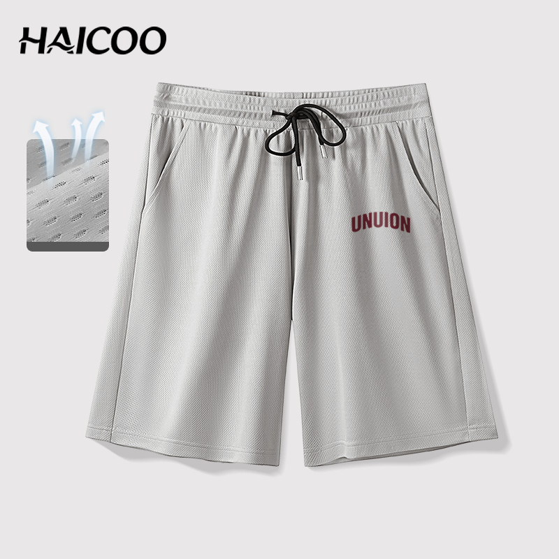 HAICOO กางเกงขาสั้นผ้าเย็น ผู้ชาย ผู้หญิง ใส่แล้วเย็นสดชื่น แห้งไว ไม่อับชื้น เหมาะออกกำลังกาย