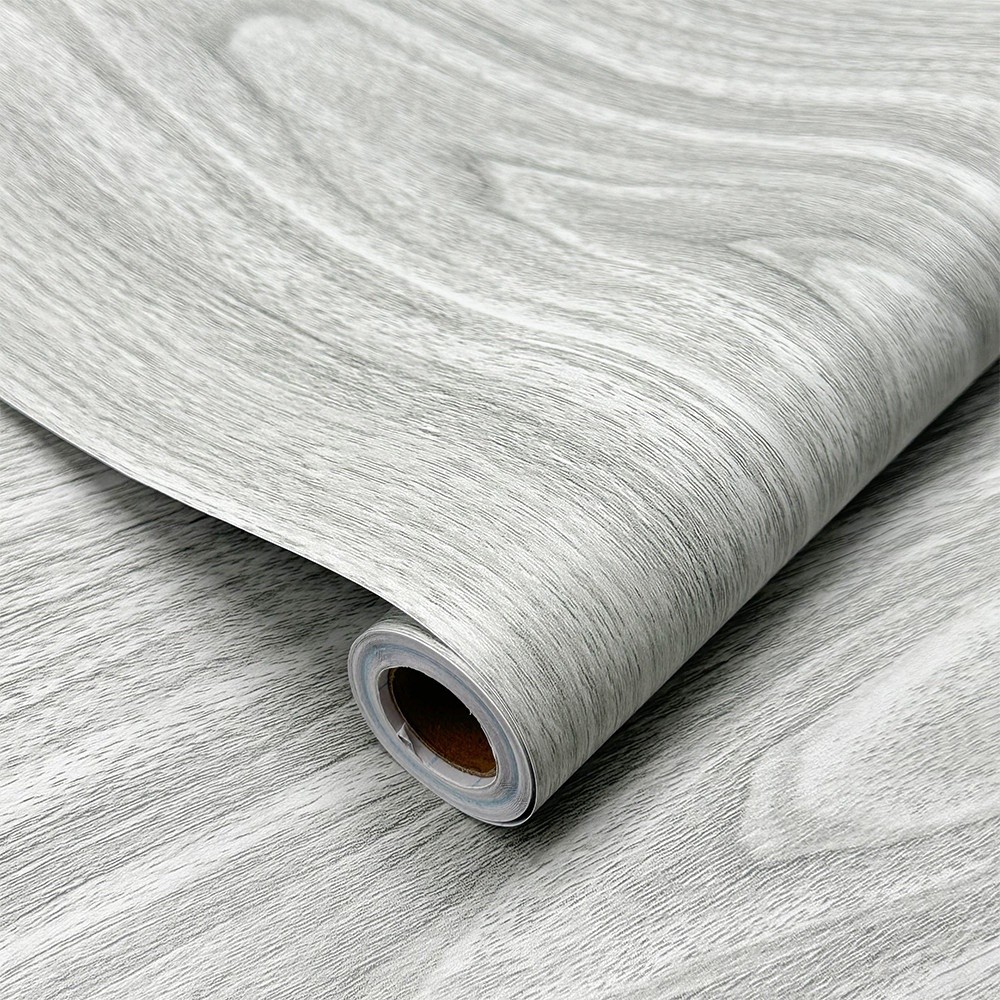 GlobalHouse TAPIO วอลเปเปอร์ ลายไม้ รุ่นGRAINA-02 ขนาด 45x1000 ซม. สีเทา