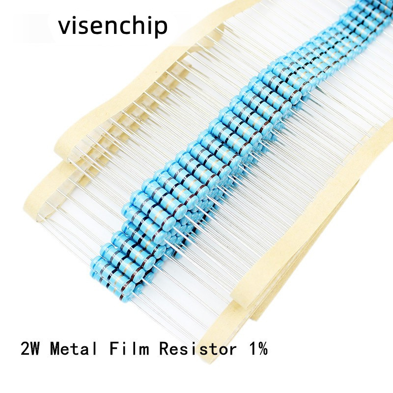20 ชิ้น 2W ตัวต้านทานฟิล์มโลหะ 2W 1% 0R - 2.2M 330R 360R 390R 430R 470R 510R 560R 620R 680R 750R 820