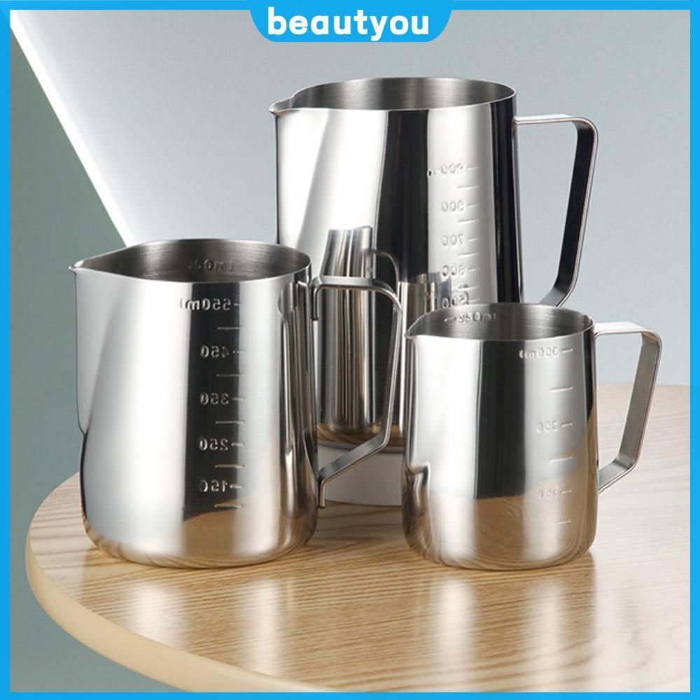 [มาใหม่] 350/600/900ml เหยือกนม Frothing Pitcher Sharp Mouth Milk Pitcher Barista Frother Pitcher