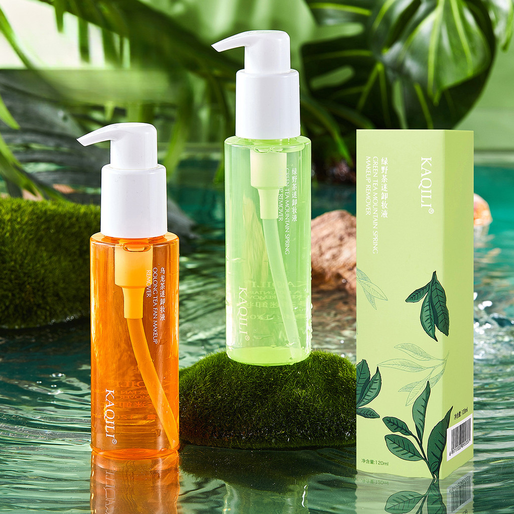 Kaqili Oolong Green Tea Cleansing Makeup Remover ทําความสะอาดล้ําลึก Moisturizing Makeup Remover