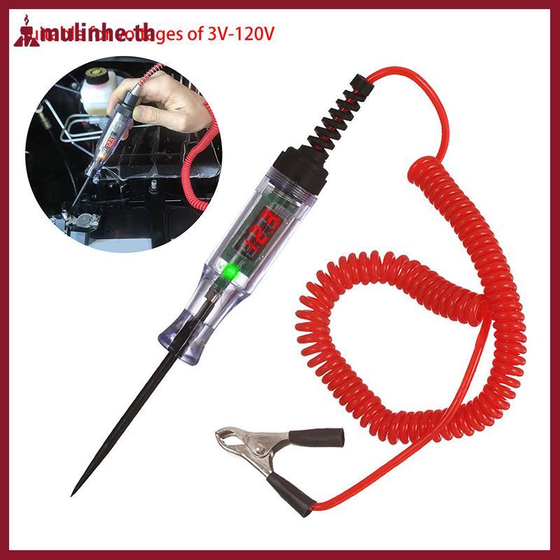 MULINHE Heavy Duty 5-120V Balit Digital LED Circuit Tester, Auto Test Light Digital LED Circuit Test