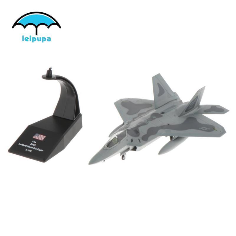 [yghevp] 1/100 American F-22 Fighter Aircraft Warplane Diecast Model Home Decor