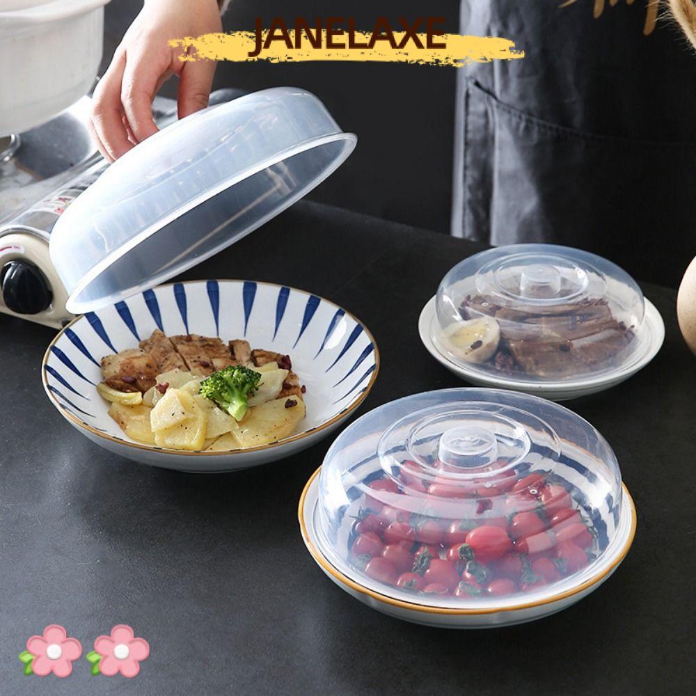 JANELAXE932JN 1 ชิ้นฝาปิดสดอาหาร,พลาสติก Vented ไมโครเวฟ Splatter Cover,เก็บสดนํากลับมาใช้ใหม่สําหรับชามครัวเค้กจาน Universal Covering