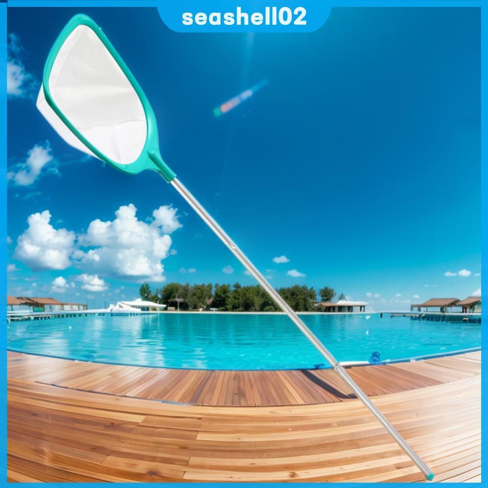 ⚡24ชม.⚡ Pool Skimmer Net 3 อลูมิเนียมส่วนเสา Leaf Rake Net ตาข่ายละเอียดพิเศษตาข่ายสระว่ายน้ําสําหรั