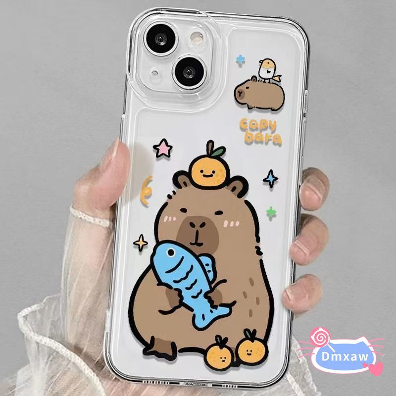 น่ารัก Capybara เคสโทรศัพท์สําหรับ iQOO Z11 Z10X Z10 Z9 Turbo + Z9S Pro Z9X Z8 Z8X Z7X Z7i Z6 Z6X Z5