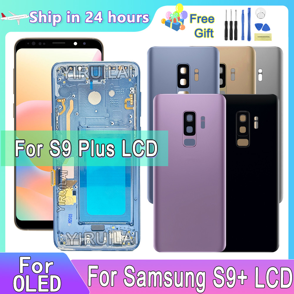 Super OLED เปลี่ยน LCD สําหรับ SAMSUNG S9 Plus จอแสดงผลหน้าจอสัมผัสสําหรับ Samsung S9 Plus G965 G965