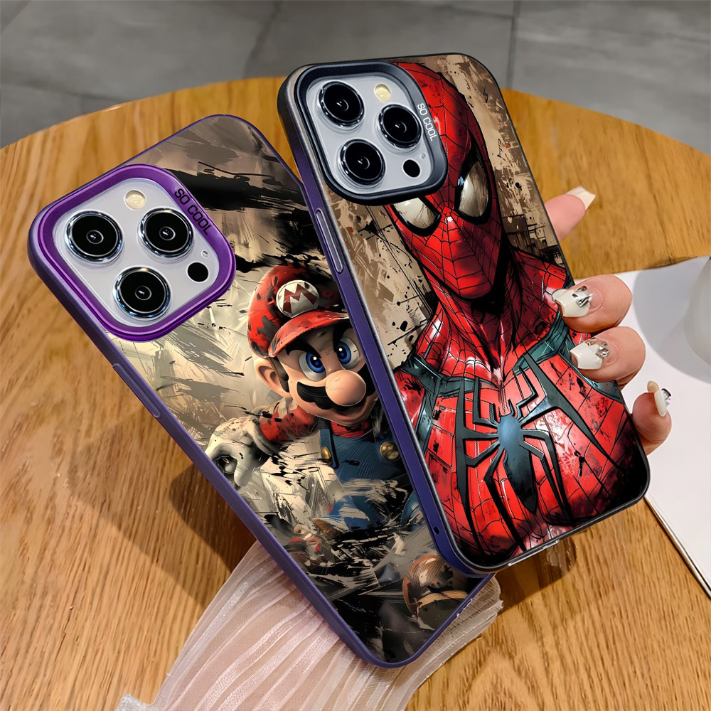 Mario Brosss Case IMD Hybrid Casing Samsung A36 5G/A56 5G A16 A06 A35 5G A55 5G A54 5G A15 4G/5G A13