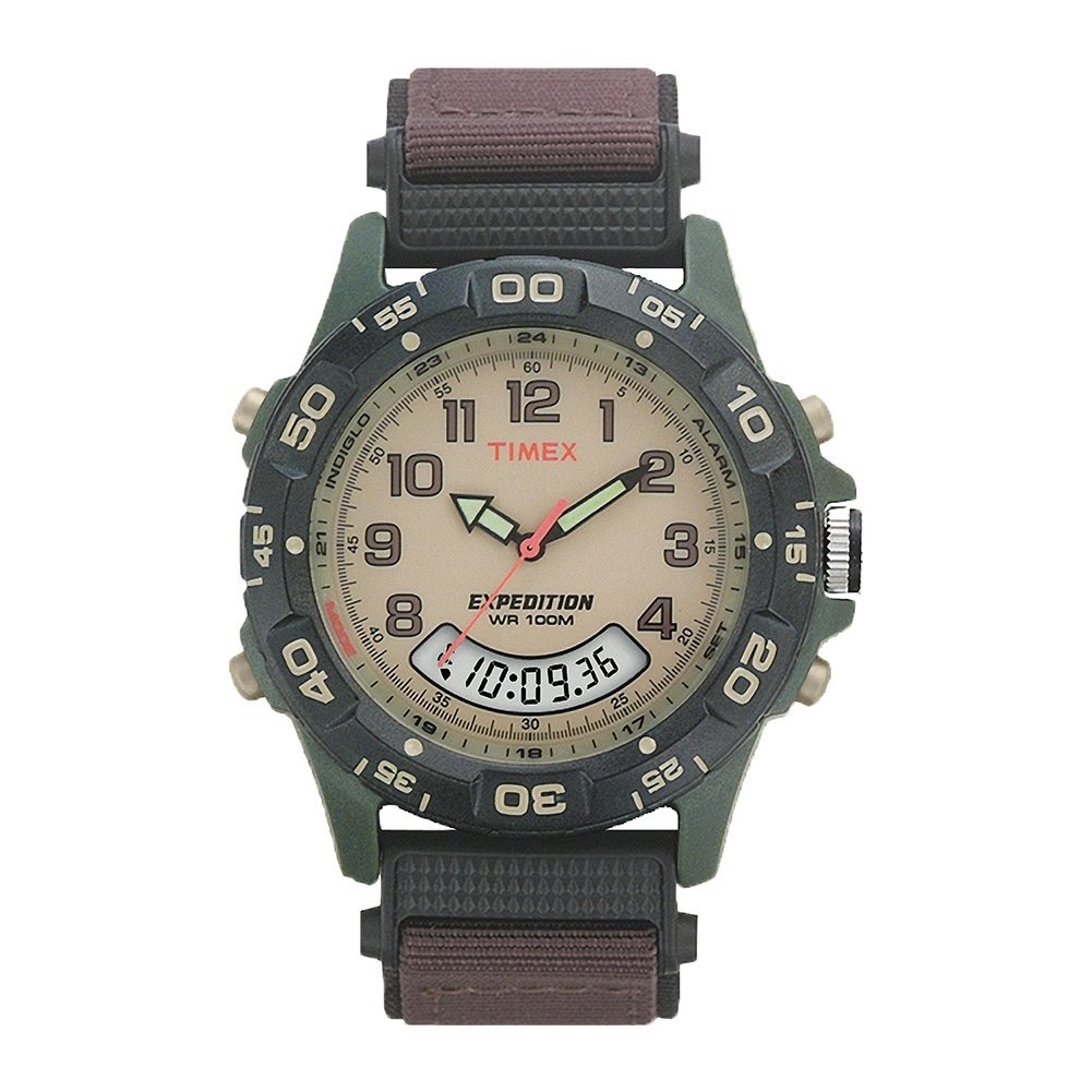 [TIMEX] TIMEX Expedition Combo Watch Brown Dial Brown Nylon Strap T45181 Men’s [Imported Item] [Watc