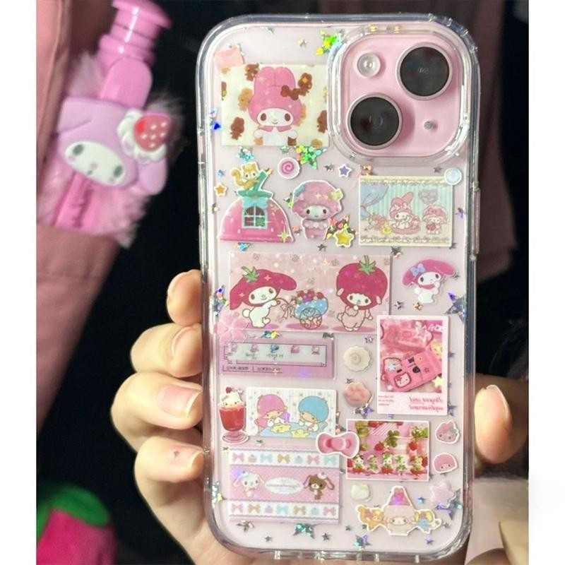 ส่งจากไทย เคสสำหรับไอโฟน11 การ์ตูนน่ารัก ตุ๊กตา เคสครอบใสนิ่ม For IPhone17 11 13 12 14 15 16 Pro X XR XS MAX 8 7Plus SE2