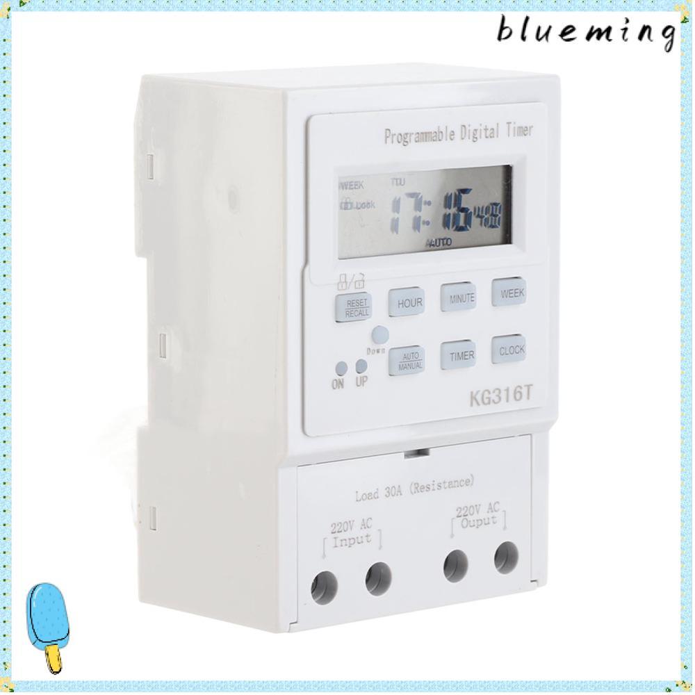 BLUEMING โปรแกรมจับเวลา, AC 220V 30A Digital Timer Switch, Smart Home KG316T 1Min - 168H Microcomput
