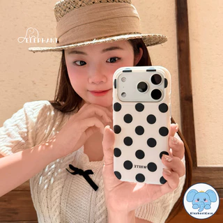 เคสไอโฟน13 17สำหรับ iPhone 12 16 15 17 air 14 13 Pro Max 15 14 Pro 15 16 14 Plus เคสIMD ลายจุดสีพาสเทลน่ารักฮิต