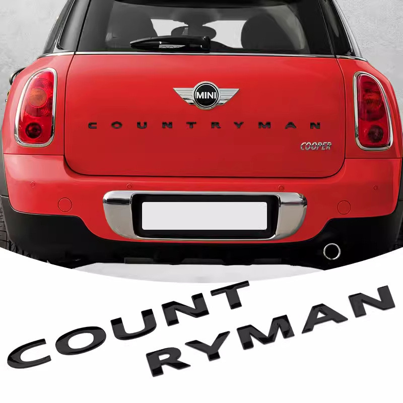 ️ คลังสินค้าพร้อม จัดส่งรวดเร็ว เหมาะสําหรับ BMW mini mini COUNT RYMAN โลโก้รถ โลโก้ตัวอักษร CLUBMAN
