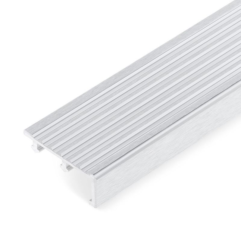 PEARL จมูกบันไดอลูมิเนียม NAC502020 5x200 เงินปัดลาย