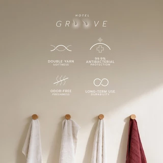 [ใหม่] Frolina ผ้าขนหนู รุ่น Hotel Groove ผ้าขนหนูโรงแรม ระดับ 6 ดาว