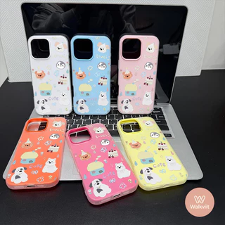 เคสอ่อนนุ่มลายน่ารักสัตว์การ์ตูน แบบ 2 in 1 ใหม่ OPPO Reno 5F 8T 15F 16F 5 11 10 12 13F 16 12F 5z 6 6z 13 14 14F 13F 15