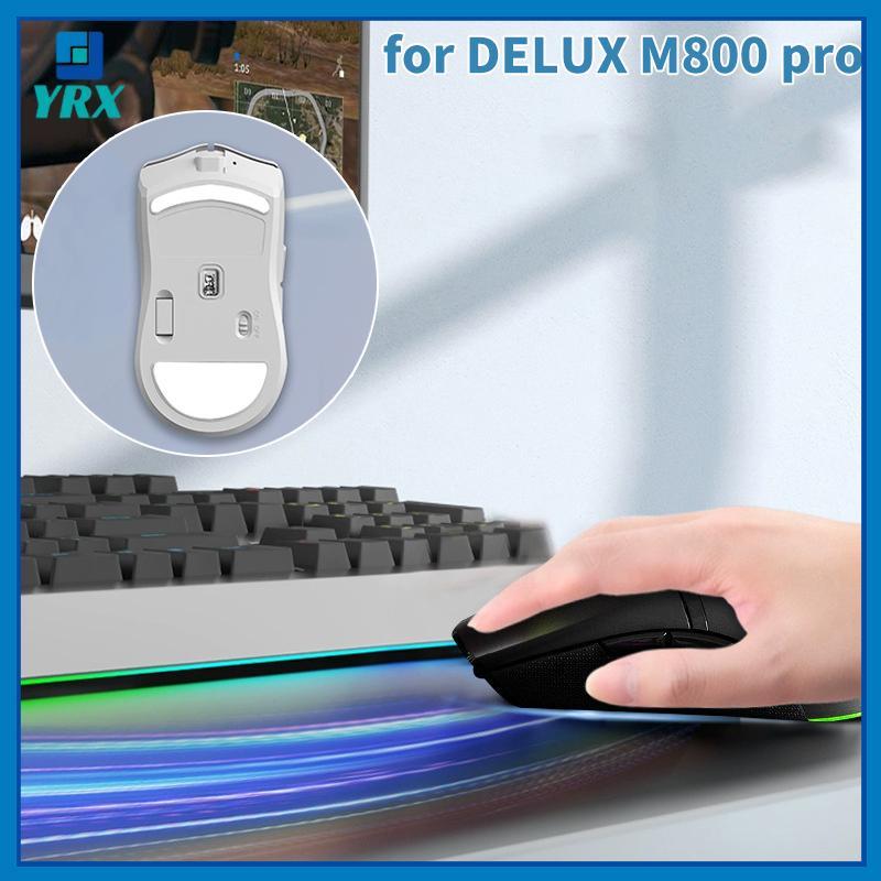YRX Mouse Foot Stier สําหรับ DELUX M800 Pro เมาส์สําหรับเล่นเกมแผ่นกันลื่น E-Sport Gamer อุปกรณ์เสริ