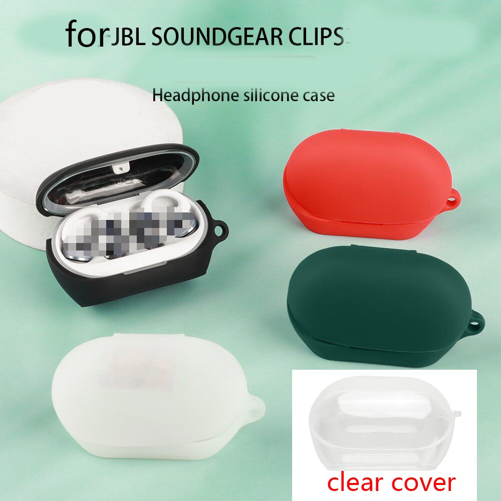 สําหรับ JBL Soundgear คลิปกรณีสีทึบซิลิโคนหูฟังบลูทูธสําหรับ JBL soundgear คลิปฝาครอบ