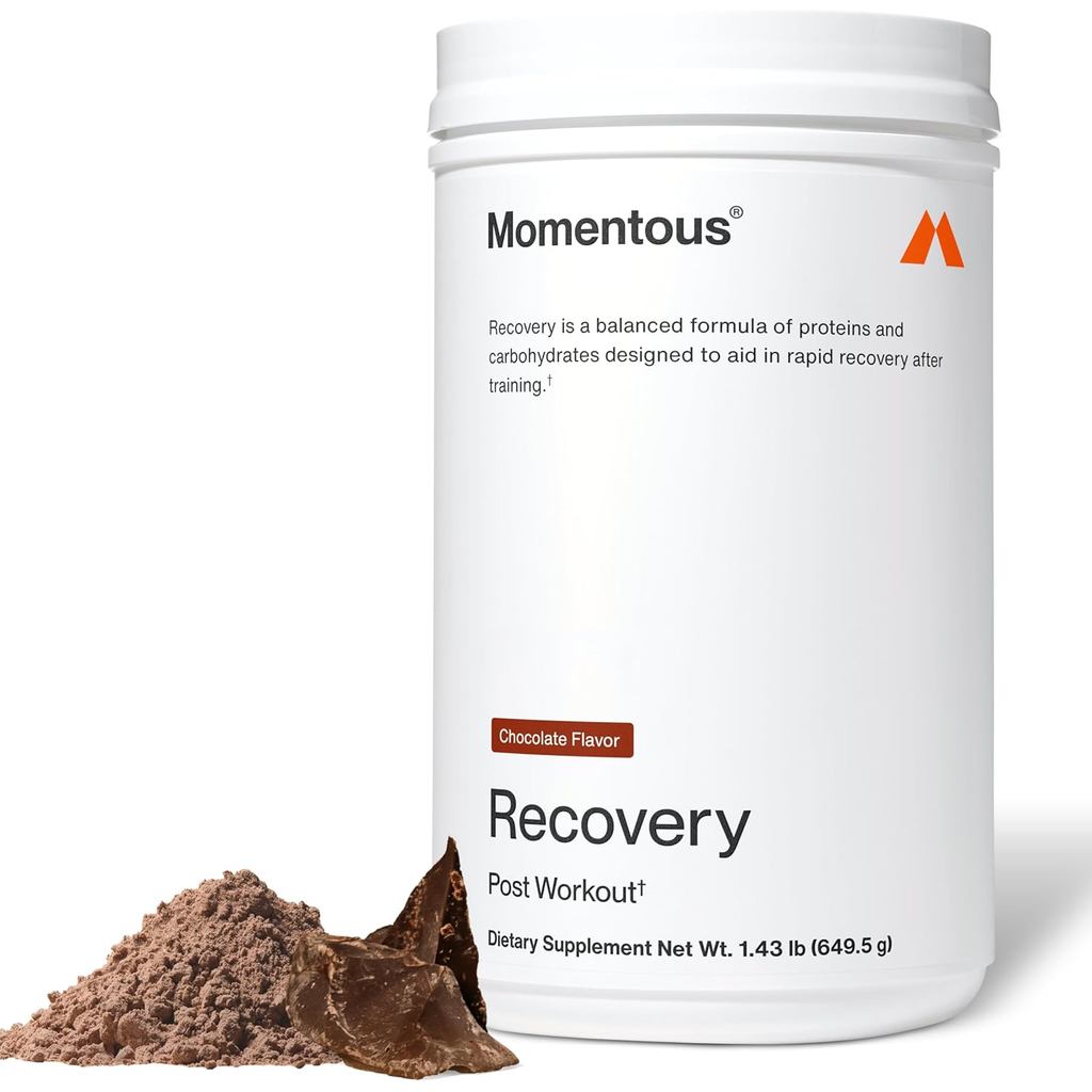 Momentous Recovery Grass-Fed Whey Protein Powder - 20 g Post-Workout Whey Isolate Protein - NSF Cert