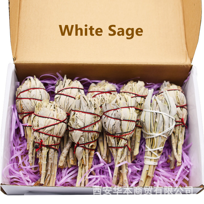 现货速发ส่งออก Hot white sage Smudge smudgin Incense white草212360309