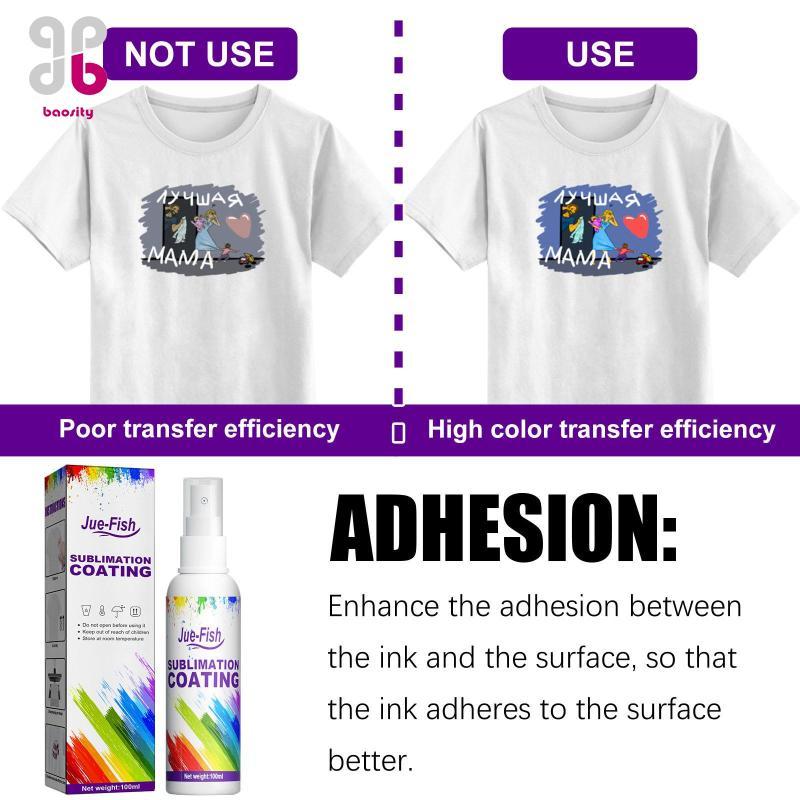 Baosity Sublimation Spray High Gloss Cotton T Shirt Coating for Printing Tote Bag Wood Quick Dry