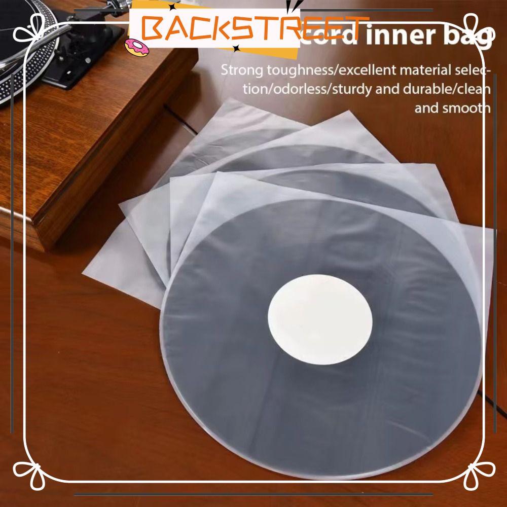 BACKSTAGE Vinyl Records Sleeve, 12 Inch Repealable LP Vinyl Record Cover, Record Protection
