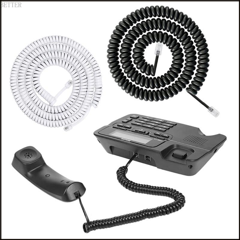 BETT RJ11 RJ9 4P4C โทรศัพท์ HandsetsCord โทรศัพท์สําหรับการสื่อสารที่ชัดเจน