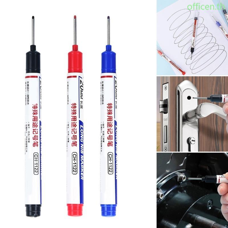 Cen 10 ชิ้น 20 มิลลิเมตร Deep Reach Marker กันน้ํา Deep Hole Marker ปากกาสําหรับ Carpente