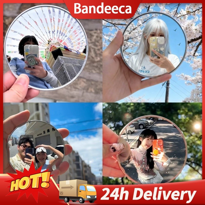 กระจกเซลฟี่ขนาดเล็กแบบพกพากระจกวงกลมขนาดเล็กกระจกเซลฟี่คู่รักรุ่นใหม่ อุปกรณ์ประกอบฉากถ่ายภาพ