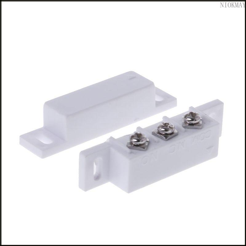 NIOK Magnetic Reed Switch NC Door Alarm Magnetic Contact Switch Reed Switch สําหรับสัญญาณเตือน GPS ห