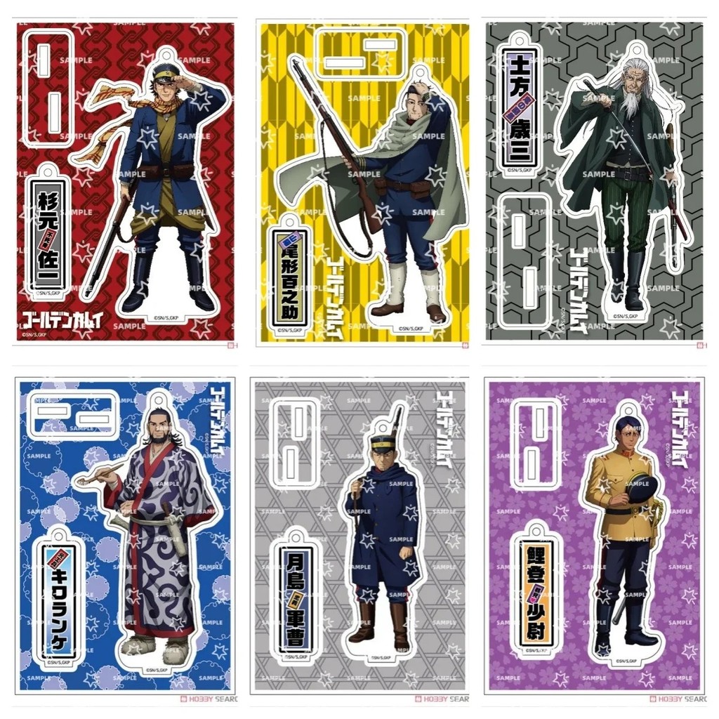 Standee Golden Kamuy อะนิเมะ micha รุ่น Sugimoto Saichi Asirpa Ogata Hyakunosuke Hijikata โต๊ะเรียนจ