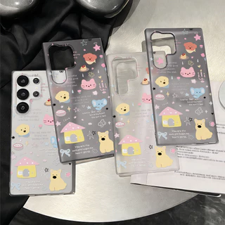 ลูกสุนัขน่ารัก เคสโทรศัพท์ For Samsung A27 A37 A57 S26 UItra A07 A17 A16 A06 A15 A35 A36 A55 A56 โปร่งใสแบบฝ้า เคส