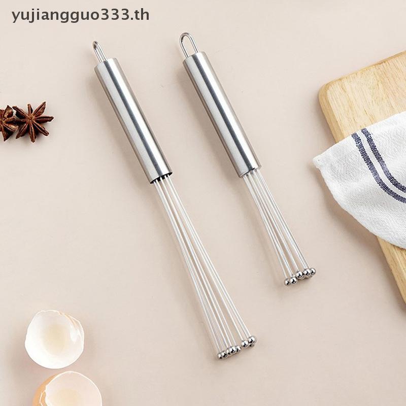 # yujiang # 1PCS Drink Whisk Mixer เครื่องตีไข่สแตนเลสไข่ Beaters เครื่องมือห้องครัว Hand Egg Mixer 