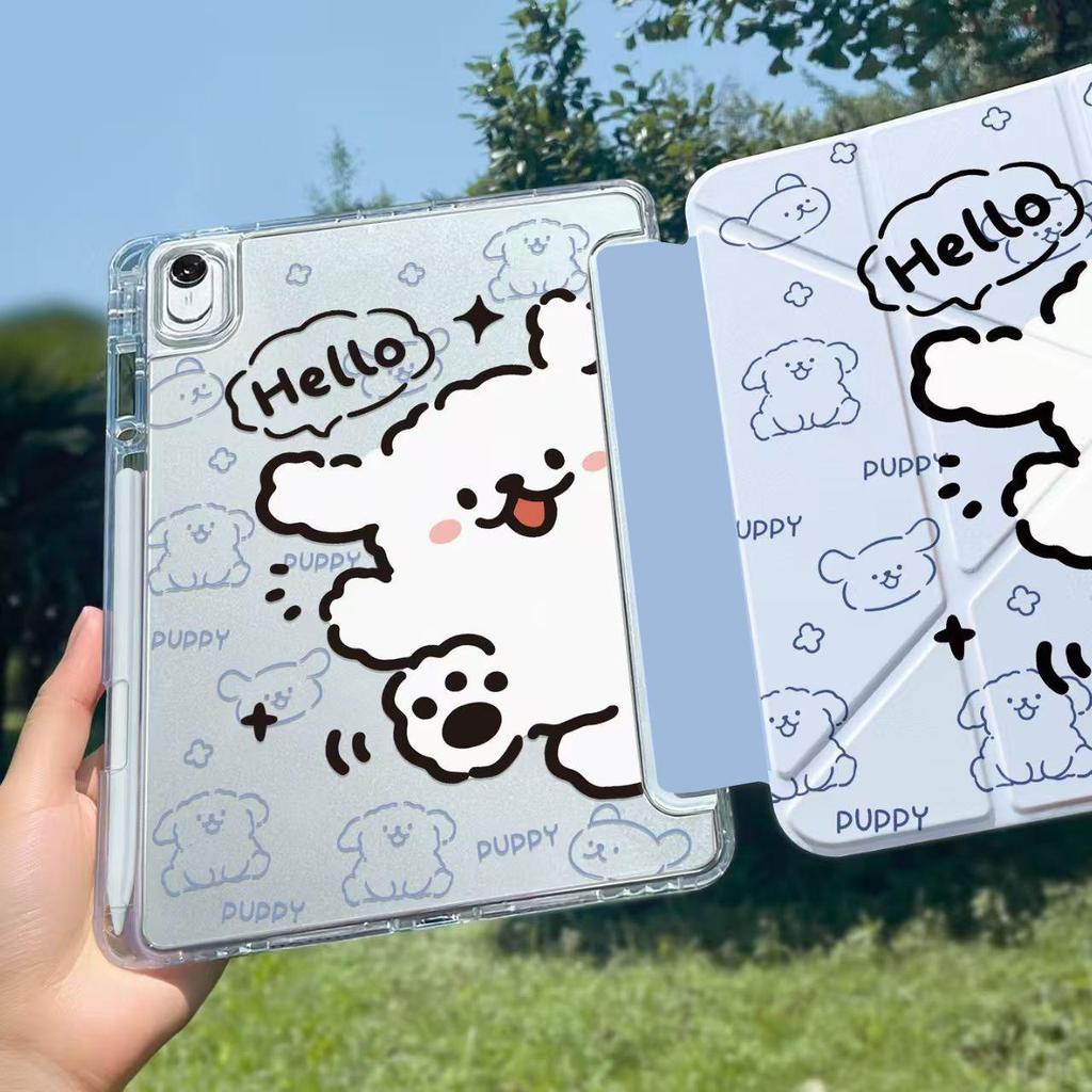 เคสไอแพด ดีไซน์ตัว Y พับได้ พร้อมช่องใส่ปากกา for gen9/7/8 Air5/4 gen10 Pro11 gen10/12 gen11A16 Air11 mini วัสดุอะคริลิค