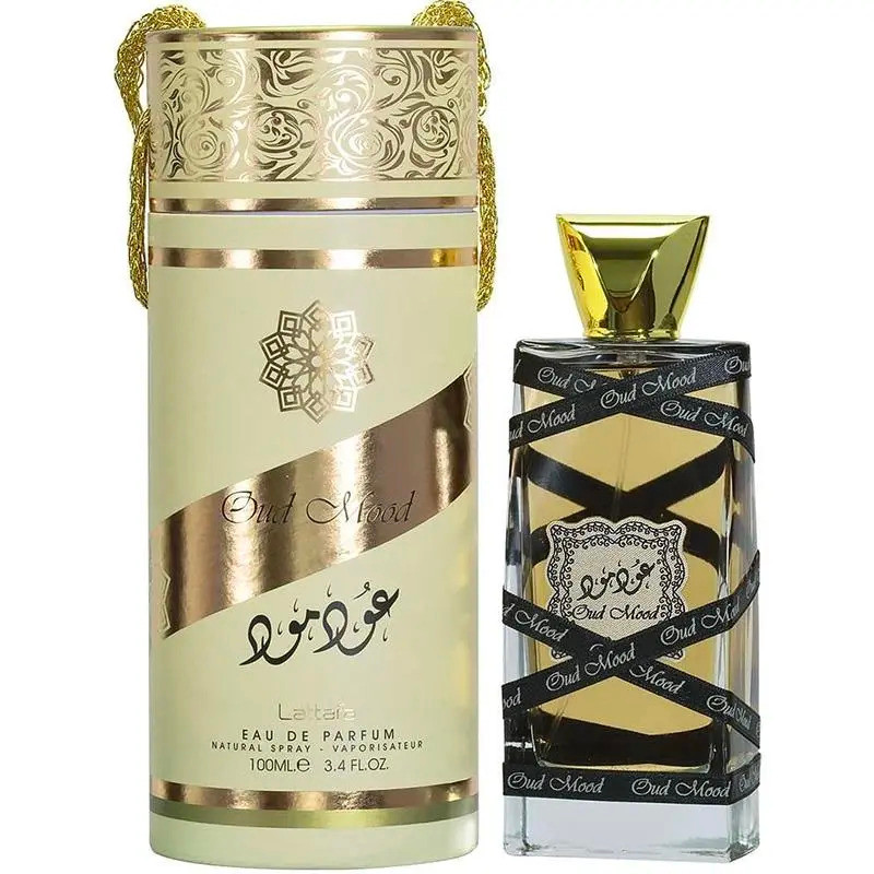 Arabic Oud Mood น้ําหอม 100ml Lattafa Oud Mood Eau de Parfum น้ําหอม Unisex Miyak Wangi XD5J