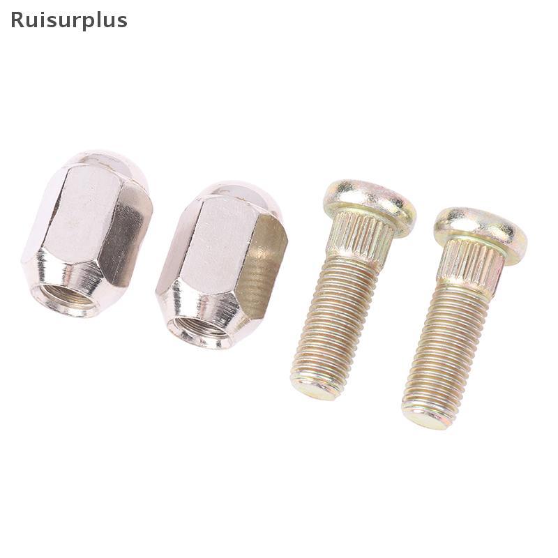 [Rui-t] 2 ชุด M10x1.25 Hex Nuts 10.9 STEEL Spline สกรูชุดสําหรับ ATV Go kart UTV Buggy Quad Dirt Bik