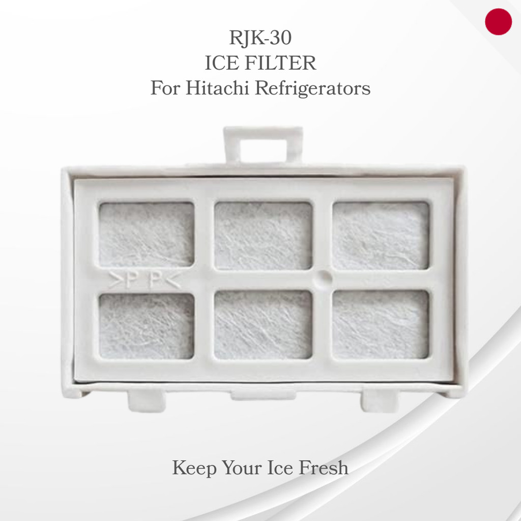 RJK-30 Ice Maker Water Filter for Hitachi Fridge - Replacement for RJK-30-100 (1-Pack / 2-Pack)