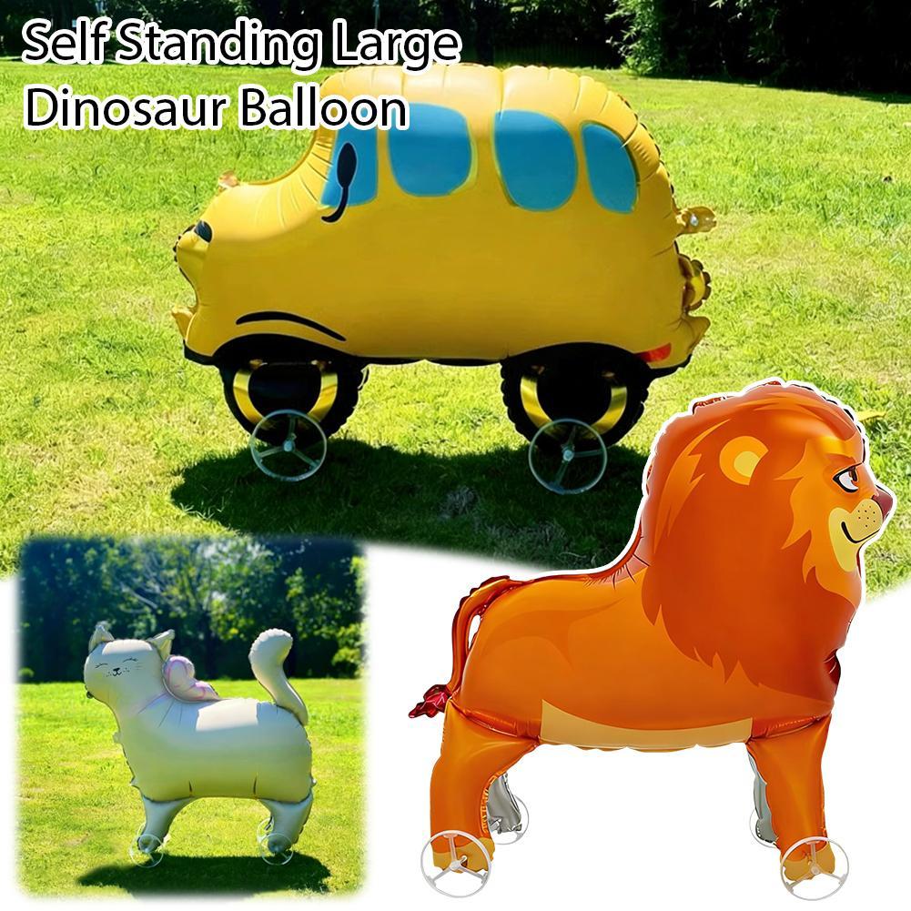 ลูกโป่งสัตว์เดินมีล้อ Elephant/dragon/tiger/lion งานเลี้ยงวันเกิดเด็ก O5o1