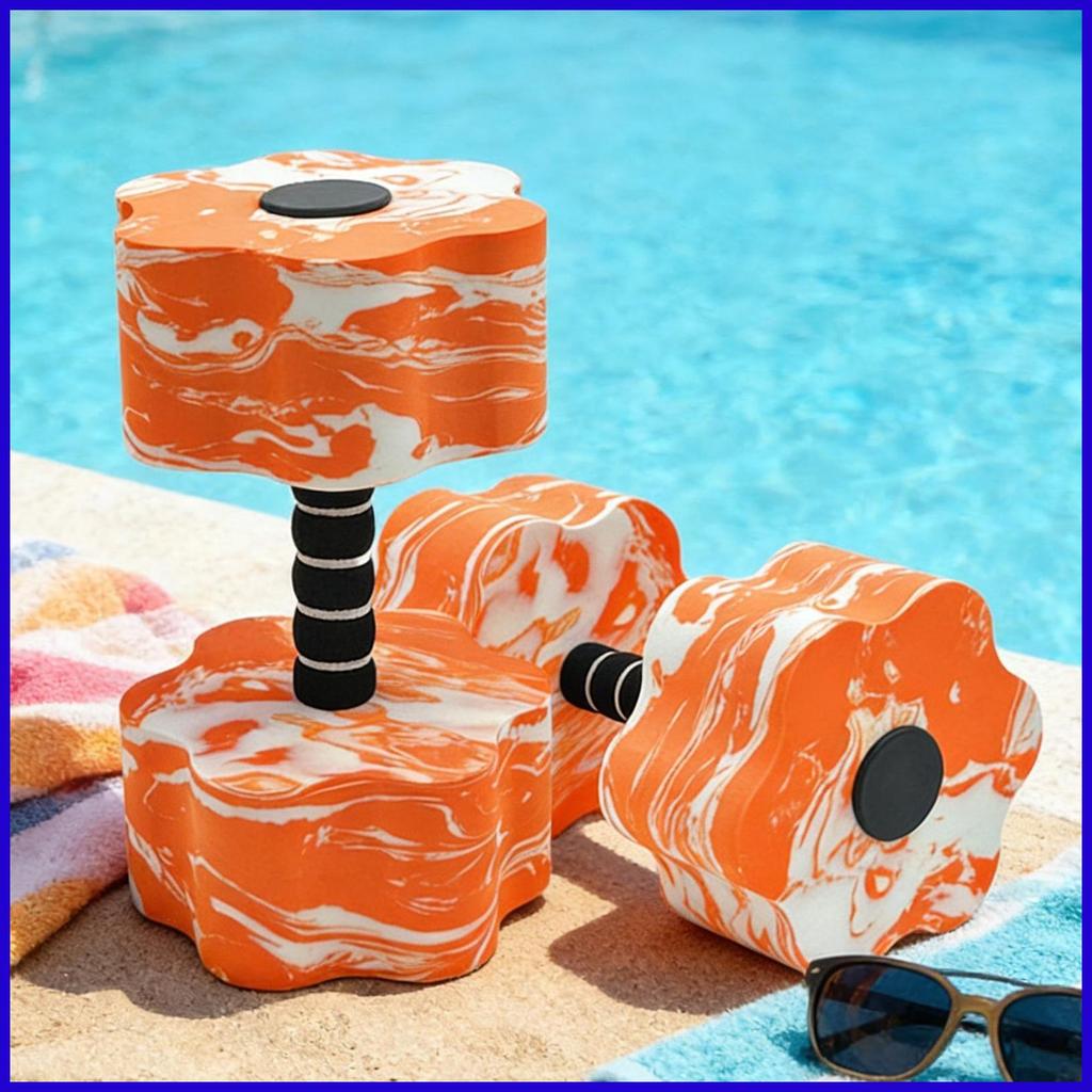 ดัมเบลน้ําสําหรับสระว่ายน้ําออกกําลังกาย EVA ฟิตเนส Aquatic Barbell Aquatic Dumbbells สําหรับสระว่าย