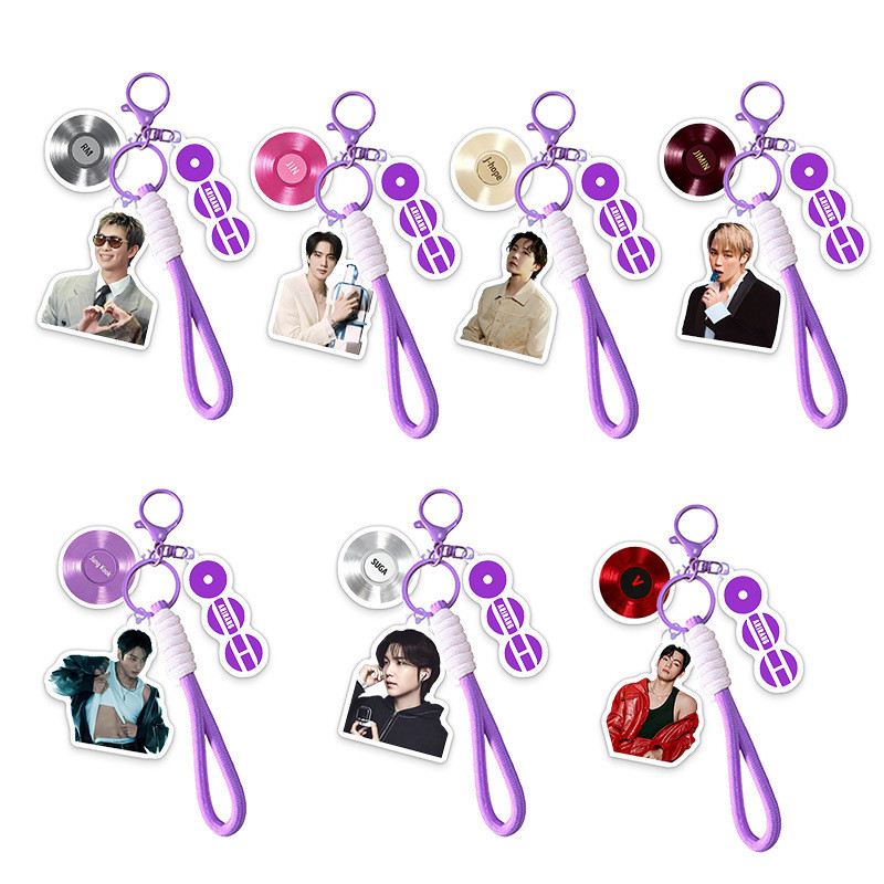 BS BS BTS < ARIRANG > D พวงกุญแจอะคริลิค แผ่นเสียงไวนิล สินค้า Tian Jungkook 26.3.16