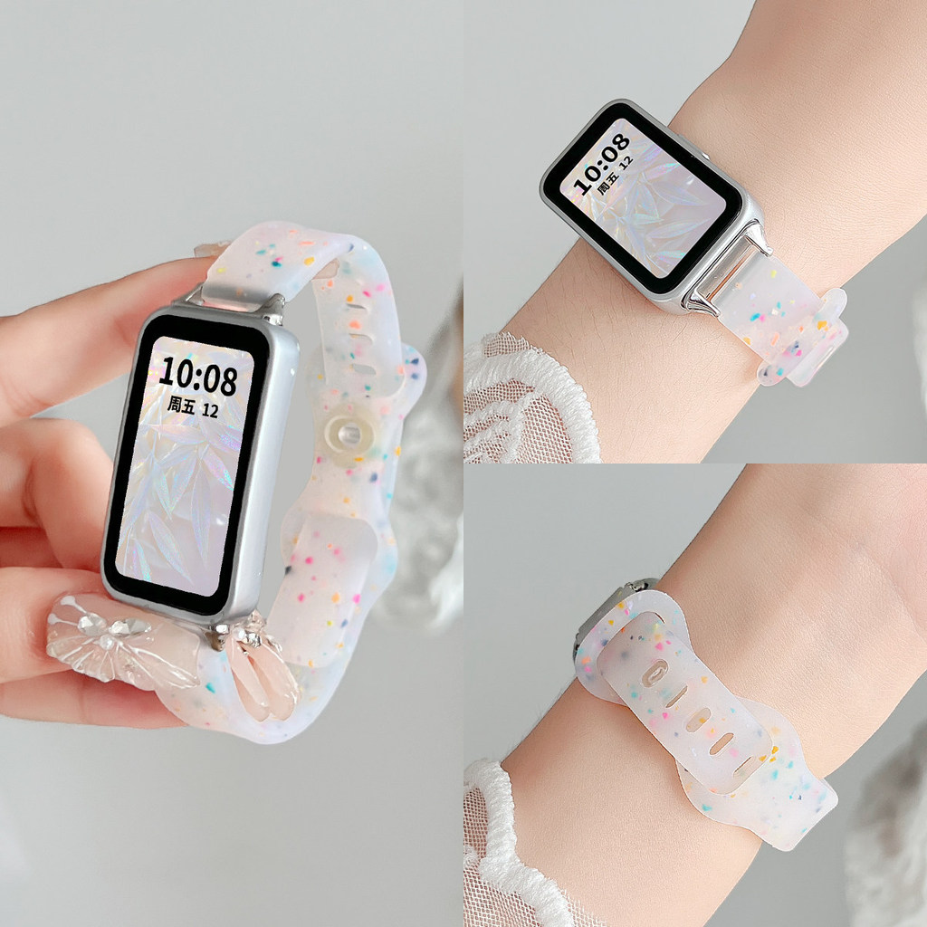 สายซิลิโคนสําหรับ Huawei Band 11 Band 11 Pro สายนาฬิกากีฬาสําหรับ Huawei Band 10 9 8 NFC เปลี่ยนสร้อยข้อมืออุปกรณ์เสริม